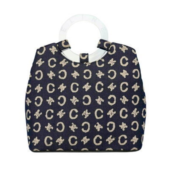 Celine Handbag Denim Macadam Blue Navy - Picture 1 of 8